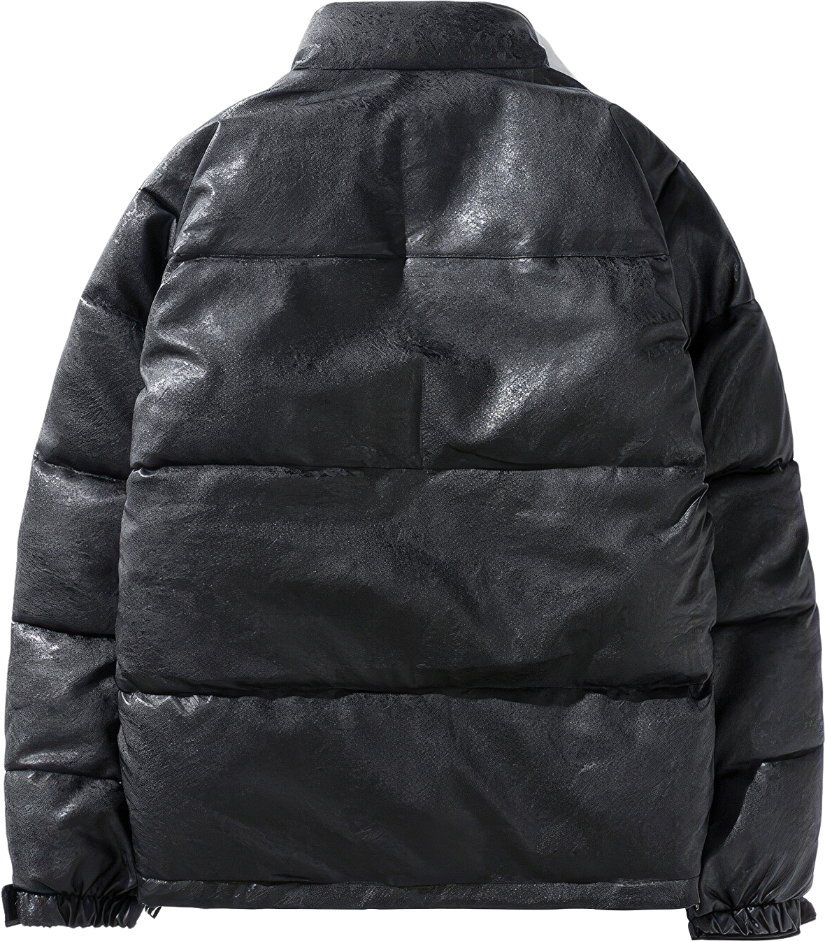 men’s black genuine sheepskin stand collar winter warm leather jacket