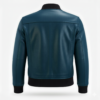 men’s classic leather bomber jacket premium finish