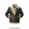 men’s shearling leather aviator jacket