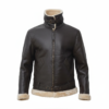 men’s shearling leather aviator jacket