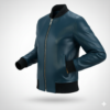 men’s classic leather bomber jacket premium finish