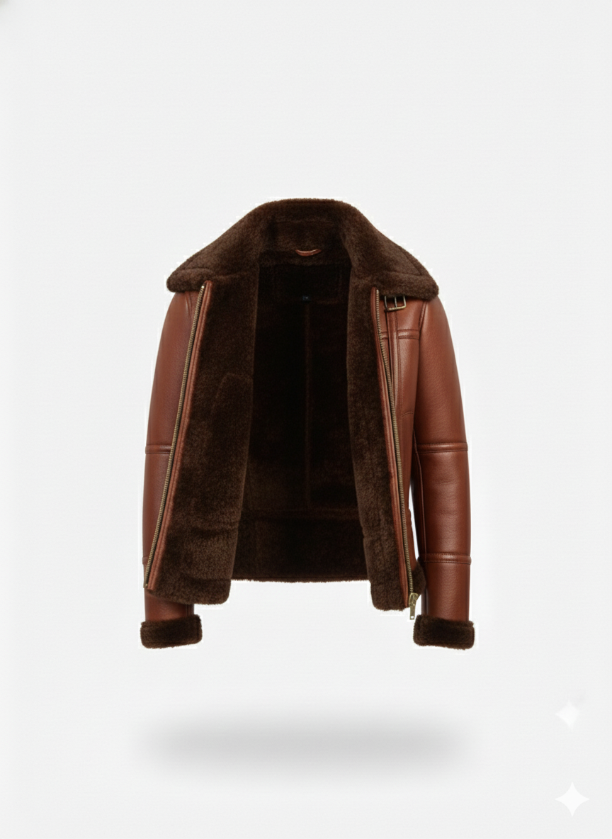 women’s premium winter leather style jacket with fur collar women’s premium winter leather style jacket with fur collar