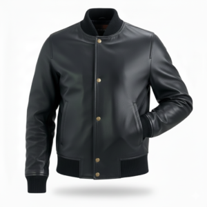 Men’s Classic Leather Varsity Jacket | Multiple Colors