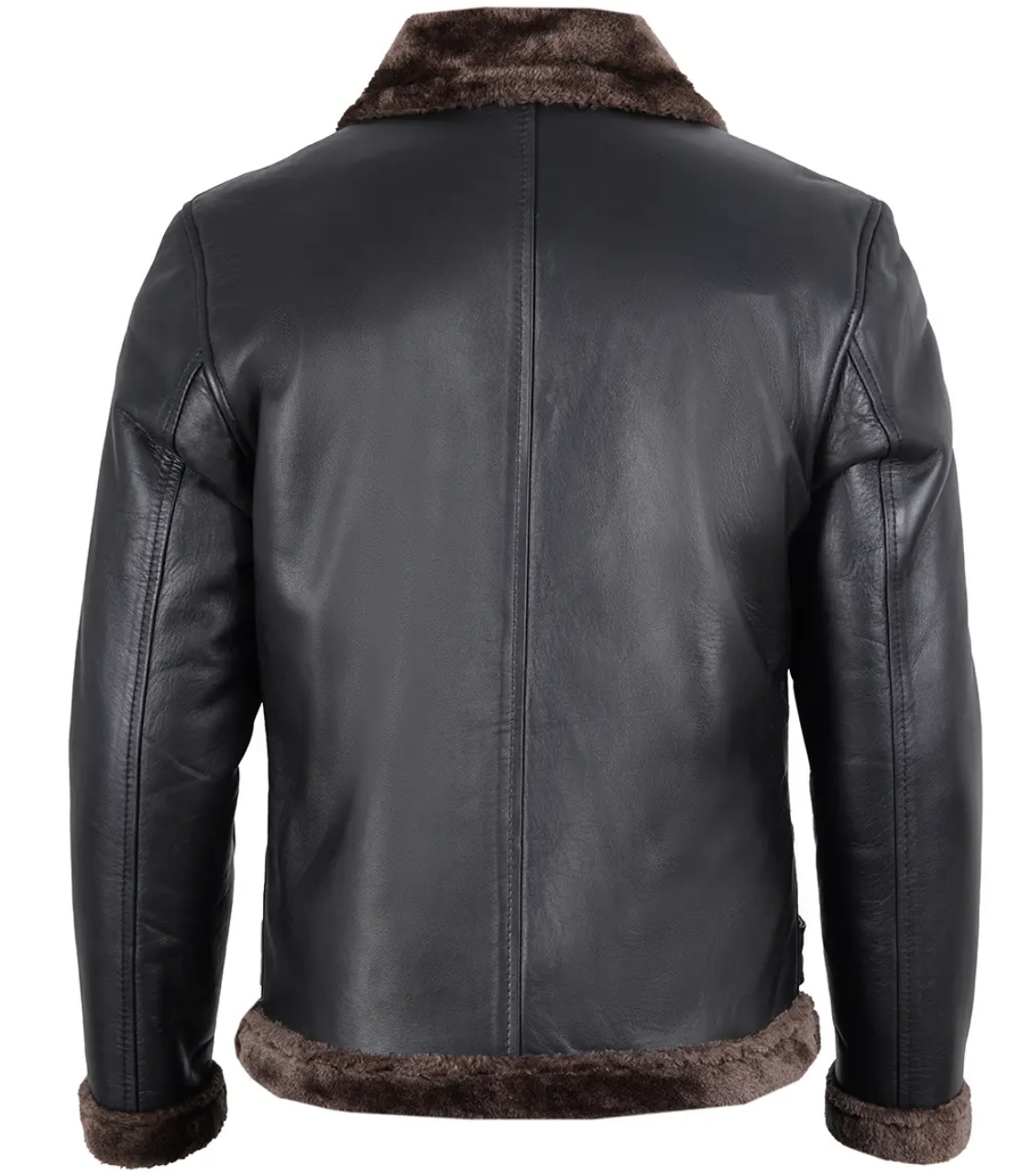 men’s shearling leather aviator jacket