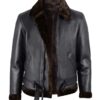 men’s shearling leather aviator jacket