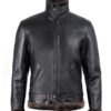 men’s shearling leather aviator jacket