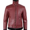 men’s shearling leather aviator jacket