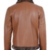 men’s shearling leather aviator jacket