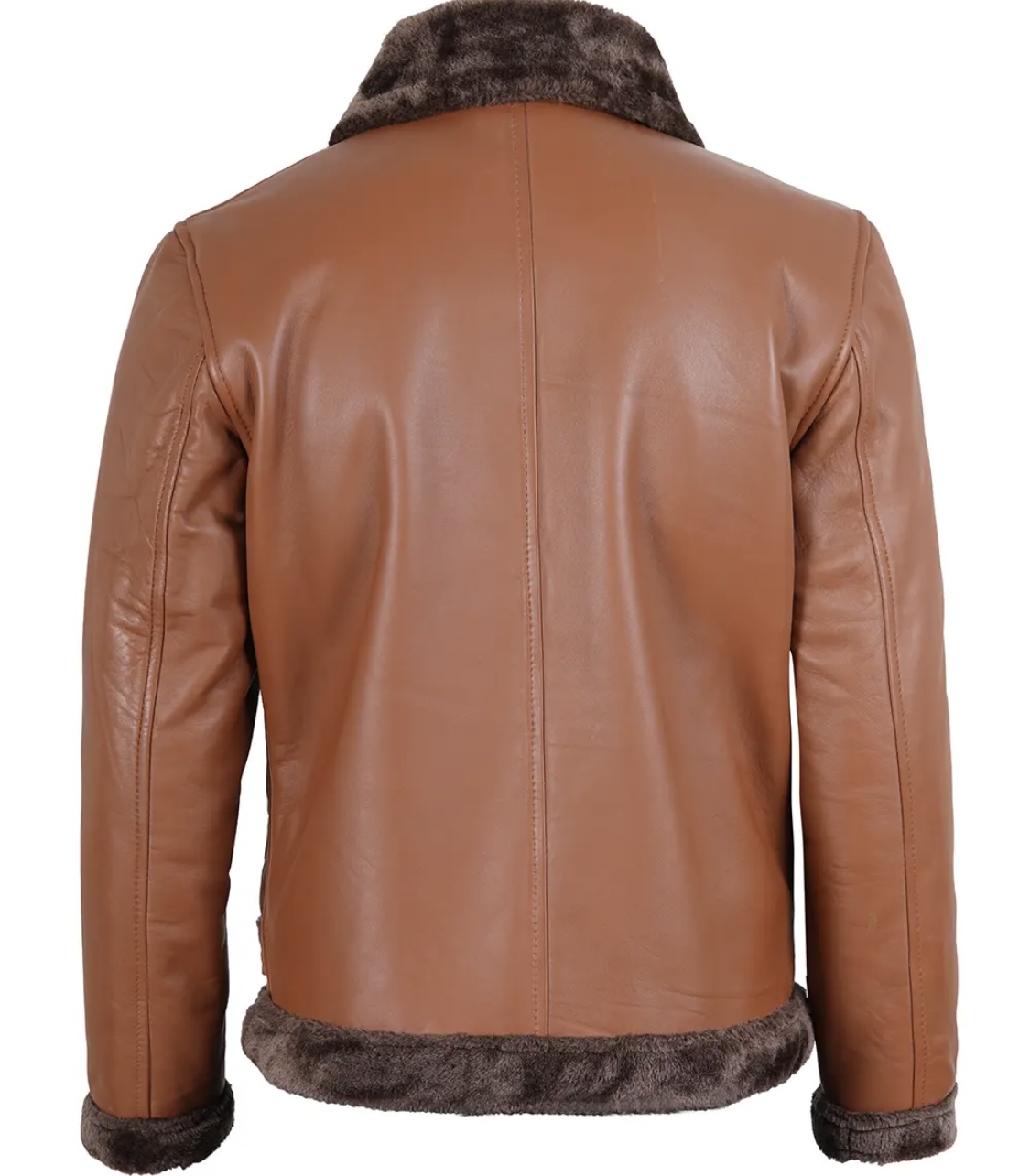 men’s shearling leather aviator jacket