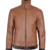 men’s shearling leather aviator jacket