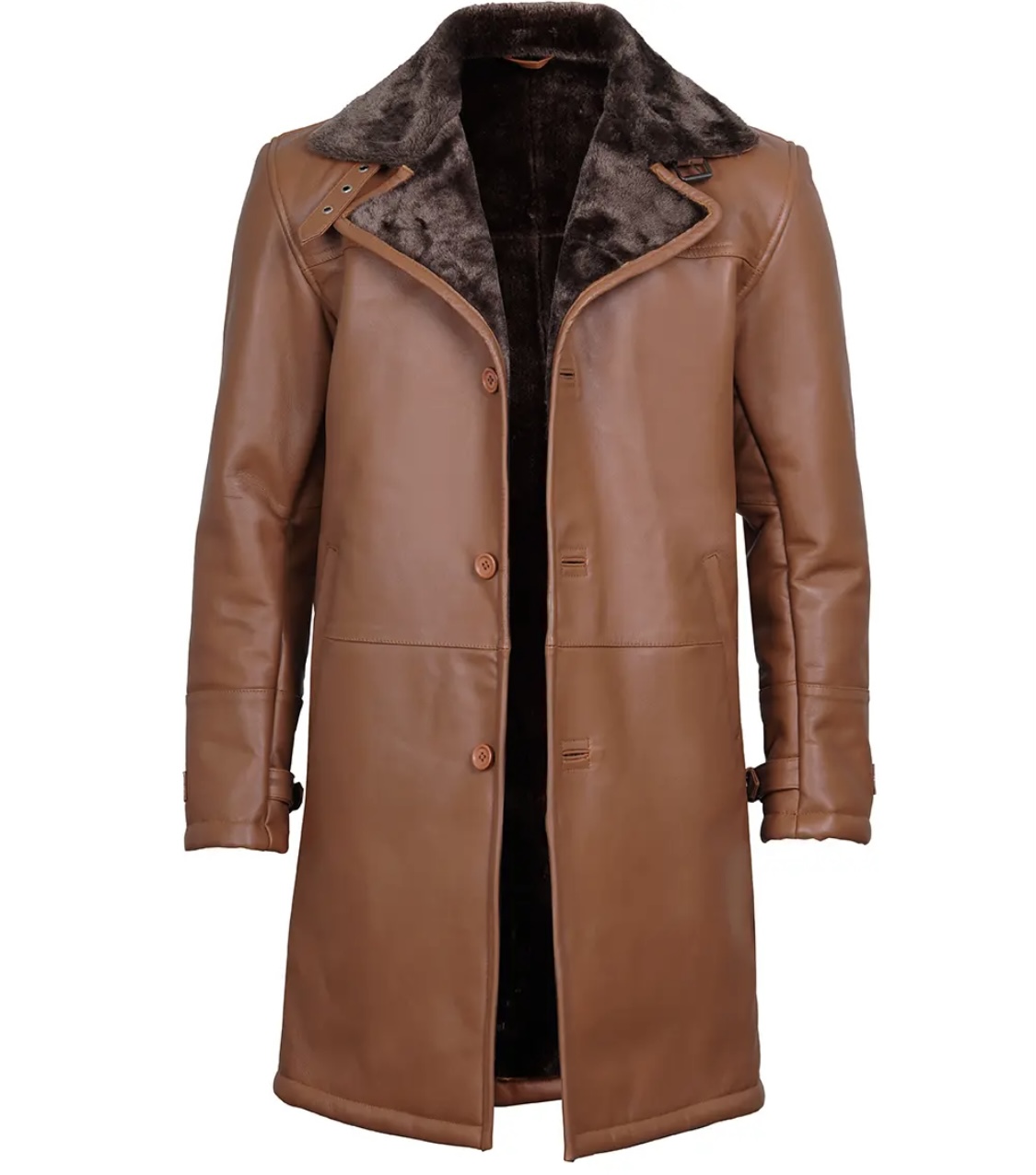 men’s shearling leather long coat men’s shearling leather long coat