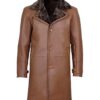 men’s shearling leather long coat men’s shearling leather long coat