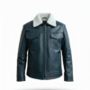 men’s premium shearling collar leather jacket men’s premium shearling collar leather jacket