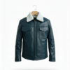 men’s premium shearling collar leather jacket men’s premium shearling collar leather jacket