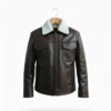 men’s premium shearling collar leather jacket men’s premium shearling collar leather jacket
