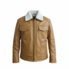 men’s premium shearling collar leather jacket men’s premium shearling collar leather jacket