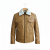 men’s premium shearling collar leather jacket men’s premium shearling collar leather jacket