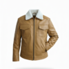 men’s premium shearling collar leather jacket men’s premium shearling collar leather jacket