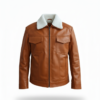 men’s premium shearling collar leather jacket men’s premium shearling collar leather jacket