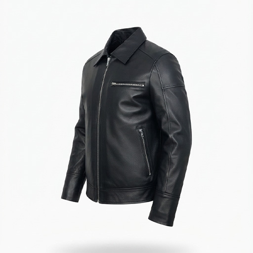 Classic Black Leather Jacket – Timeless Style & Everyday Edge - Image 4