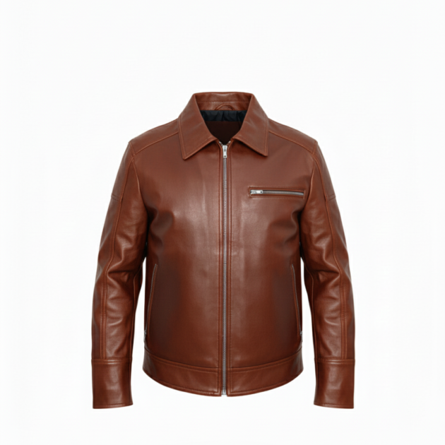 Classic Cognac Leather Jacket – Timeless Style & Everyday Edge
