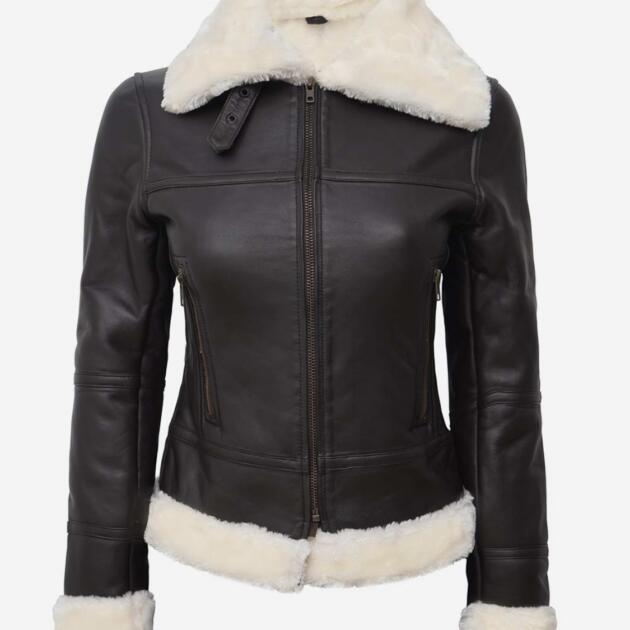 Luxury Women’s Leather Zip Jacket