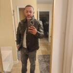 Men's Black Lambskin Leather Trucker Jacket – Classic Shirt Collar