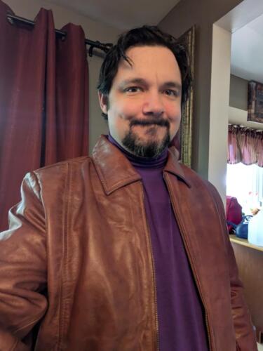 The Maverick Brown Leather Jacket photo review