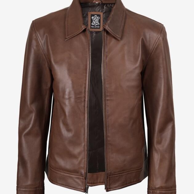 The Maverick Brown Leather Jacket