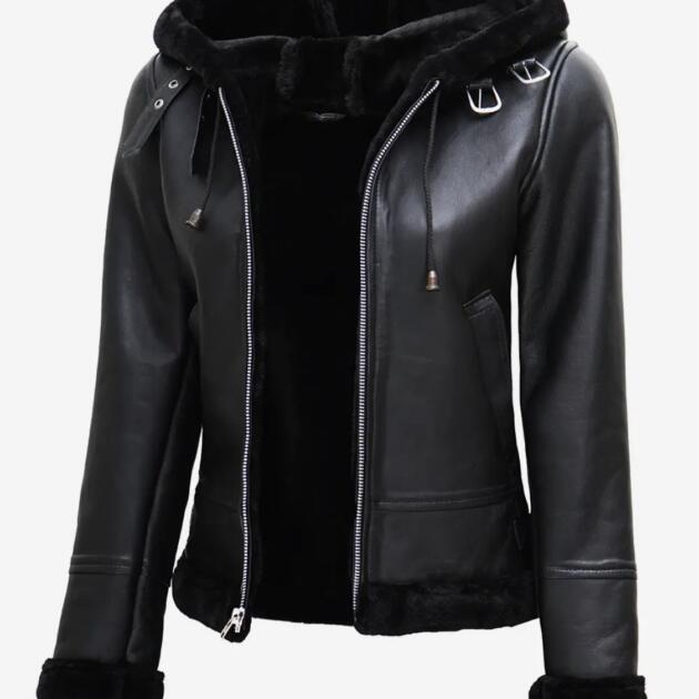 Woman's Real Leather - Shearling Jacket