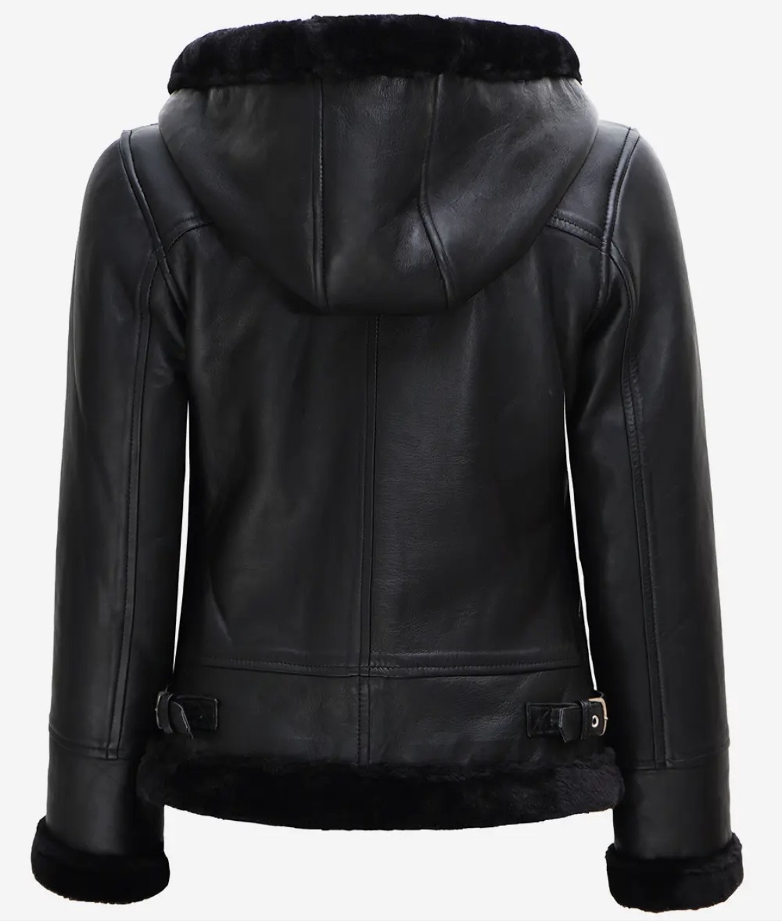 Woman's Real Leather - Shearling Jacket - Image 5